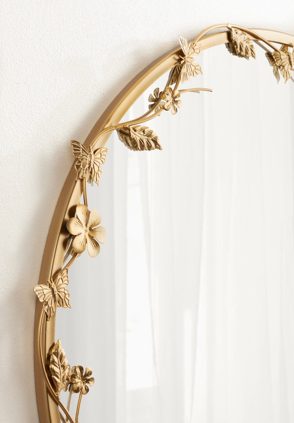 Rosette Garden Floral Wall Mirror