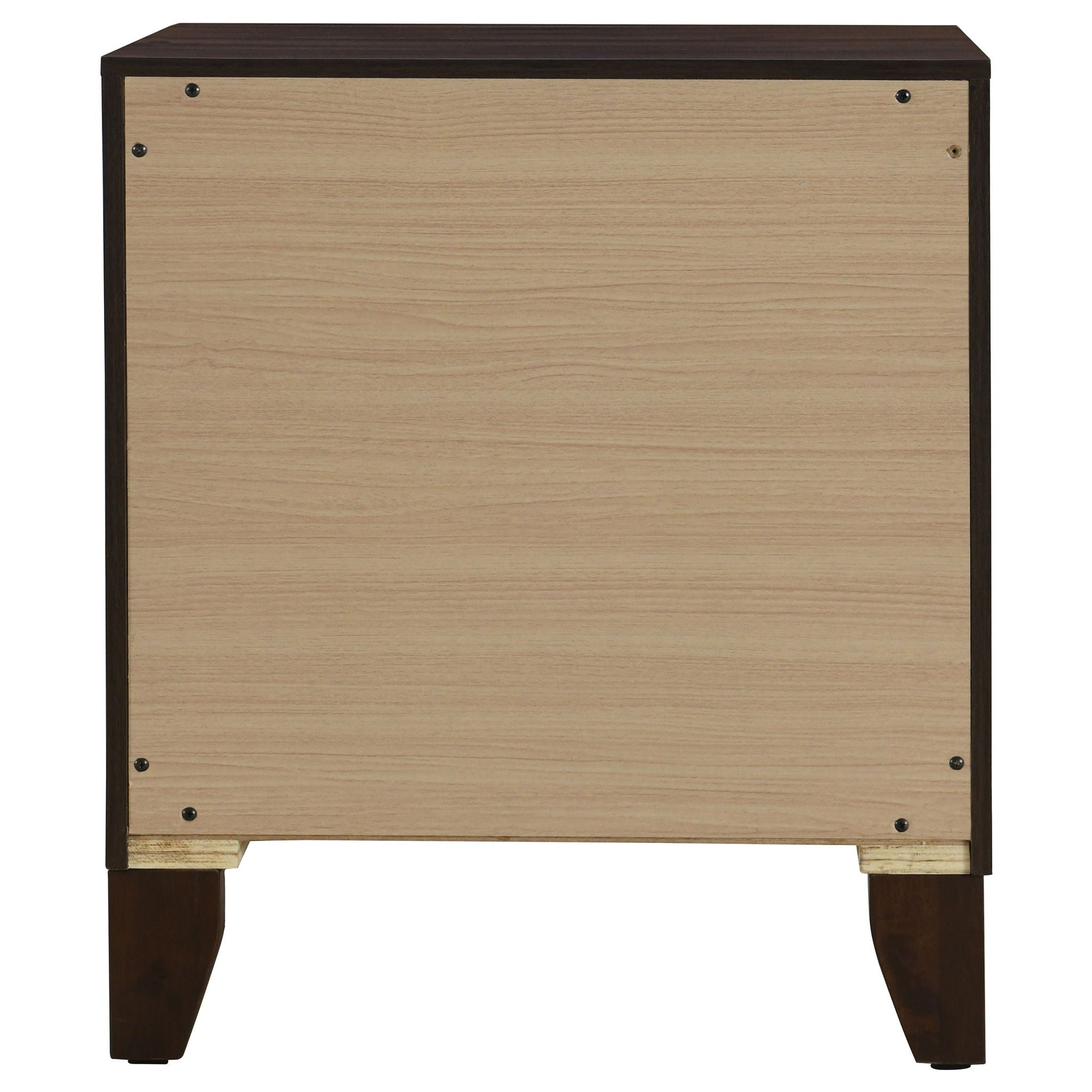 Walnut 2 drawer Nightstand Bedside Table
