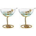 Serpentine Cocktail Glasses (Set of 2)