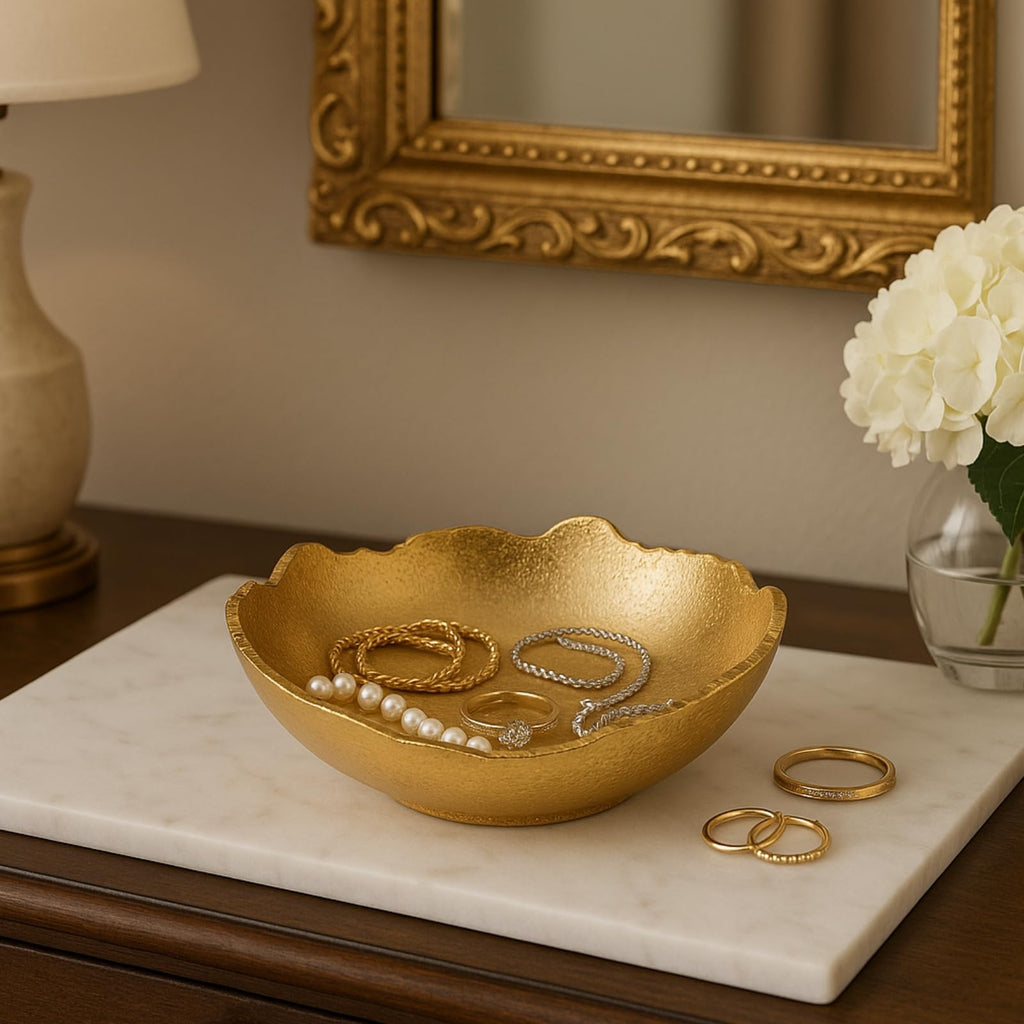 Halo Decorative Gold Moon Bowl