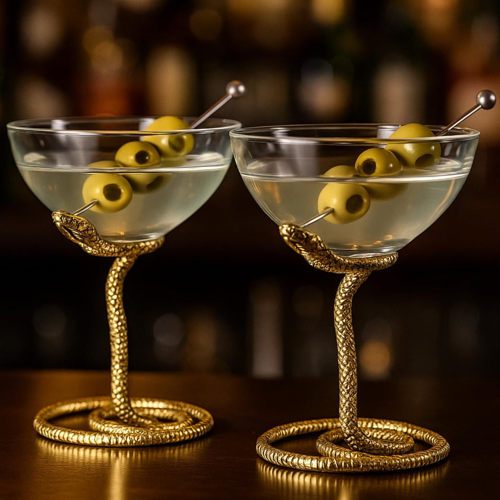 Serpentine Cocktail Glasses (Set of 2)
