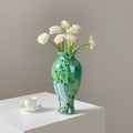 Emerald Handmade Green Glass Vase