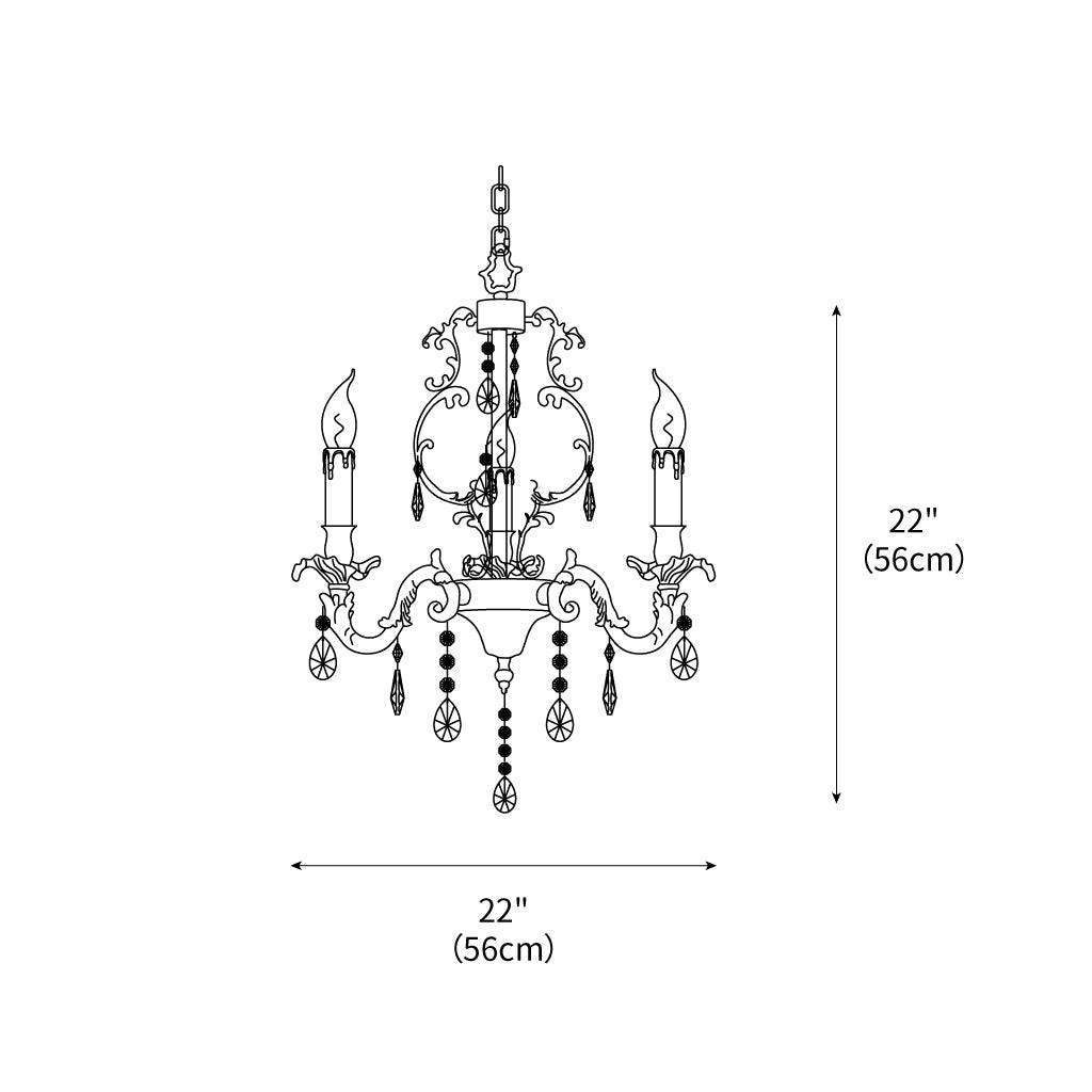 Mira Light Crystal Classic Traditional Chandelier