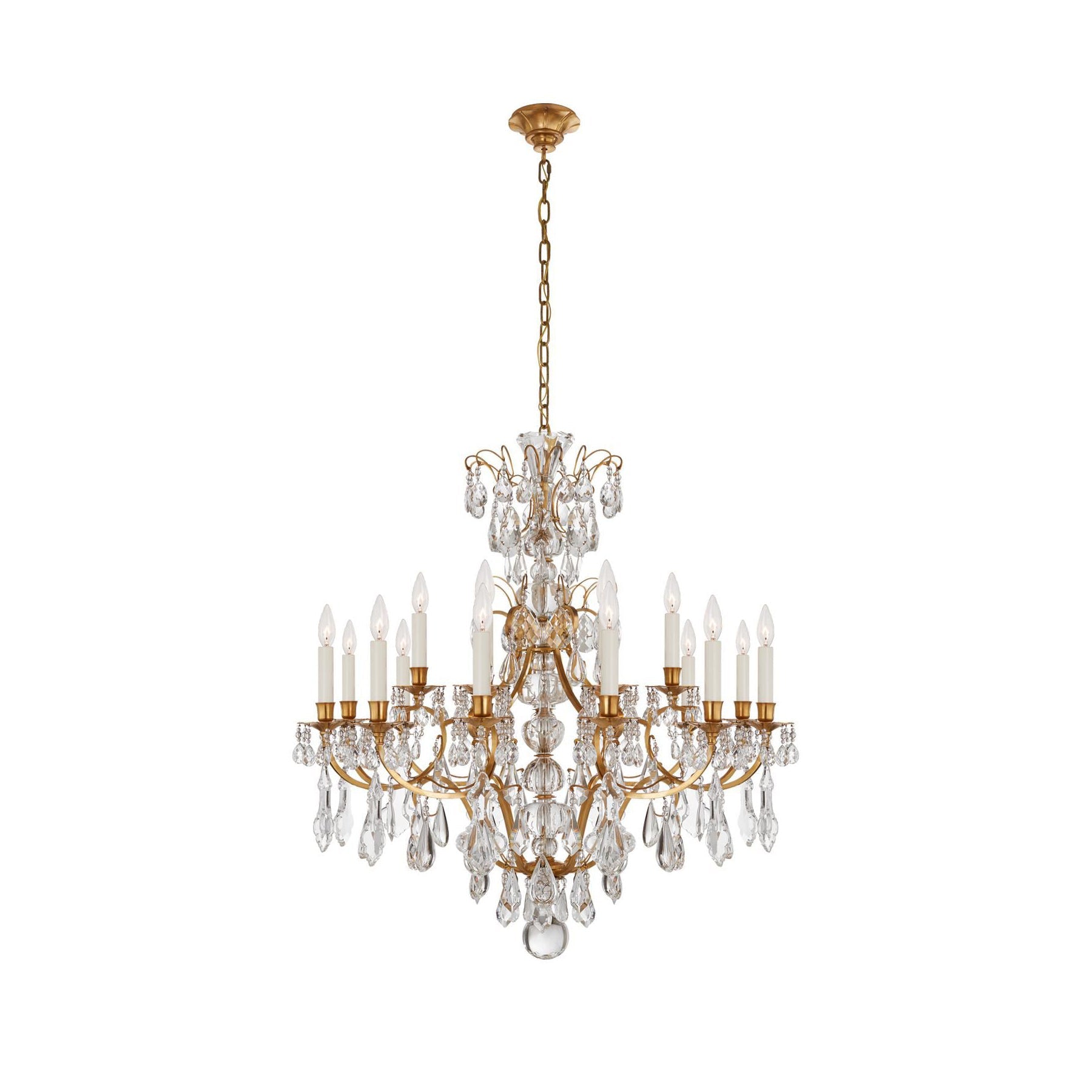 Ophelia Gold & Crystal Chandelier