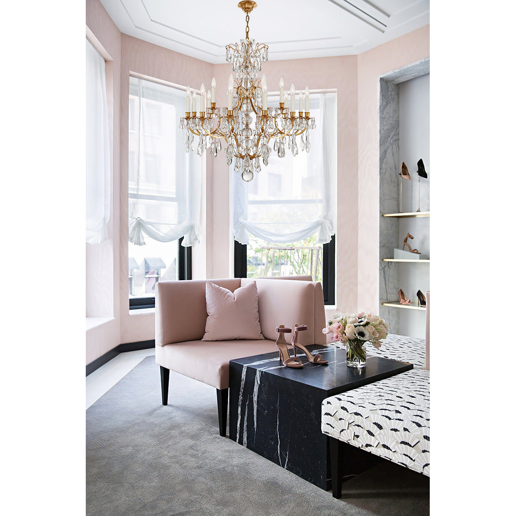 Ophelia Gold & Crystal Chandelier