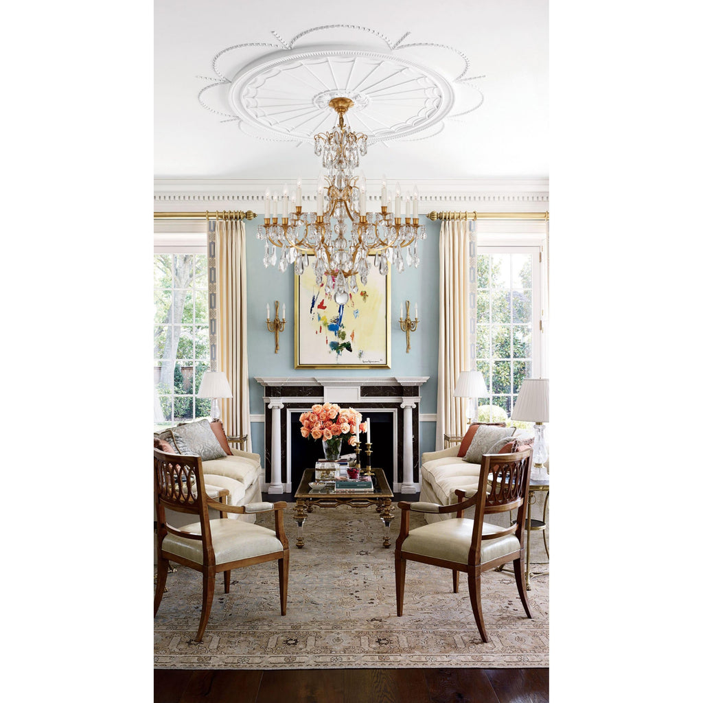 Ophelia Gold & Crystal Chandelier