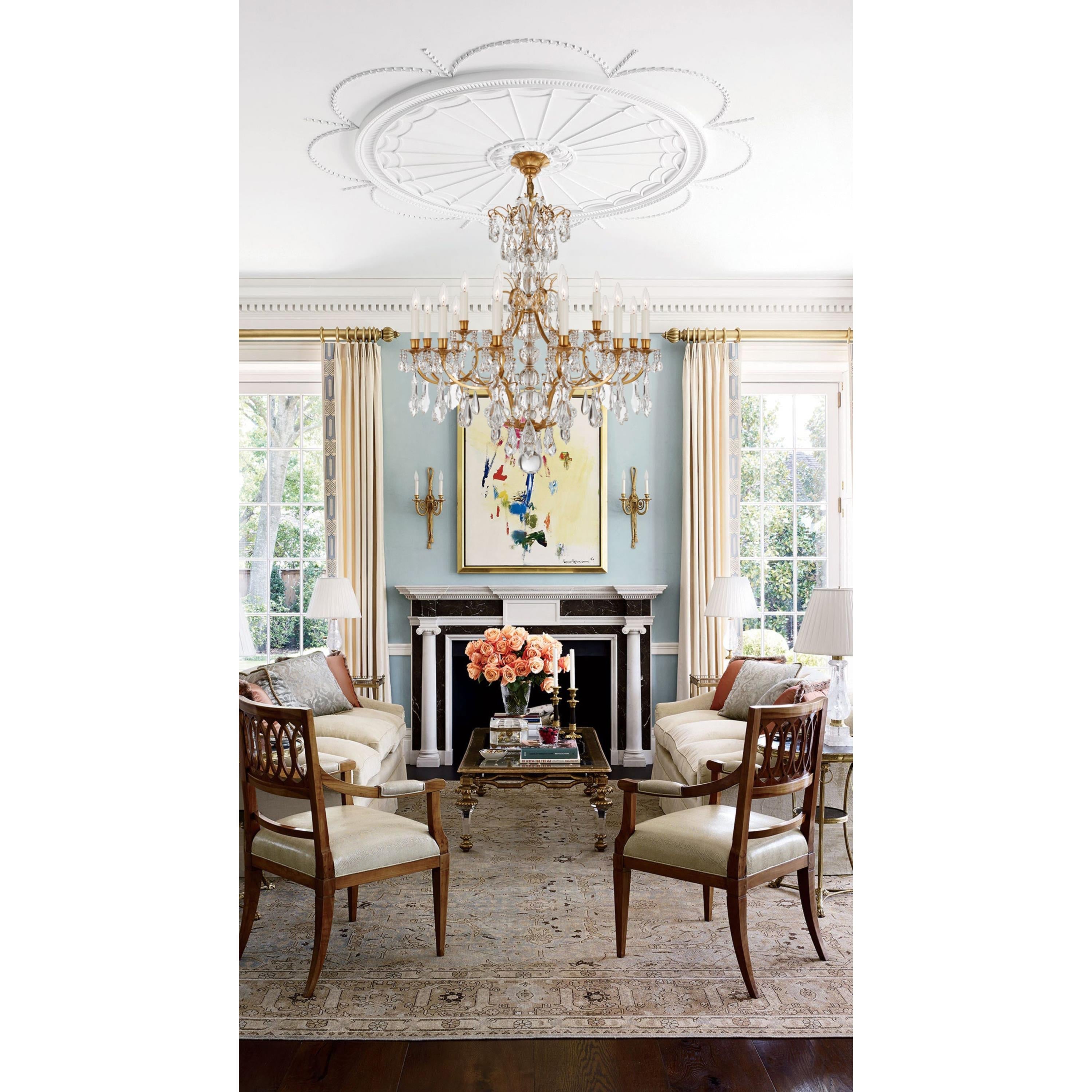 Ophelia Gold & Crystal Chandelier