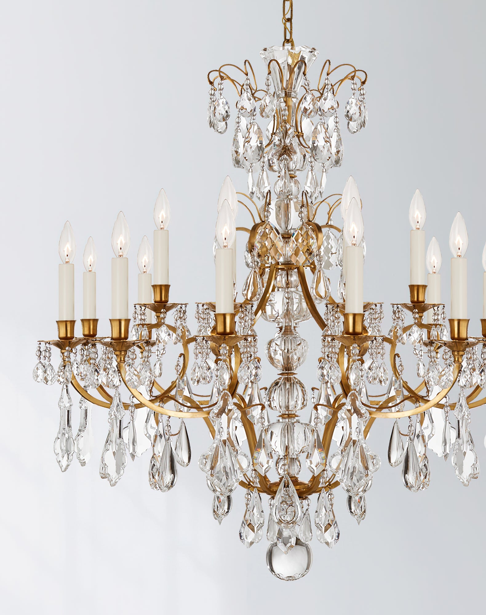 Ophelia Gold & Crystal Chandelier