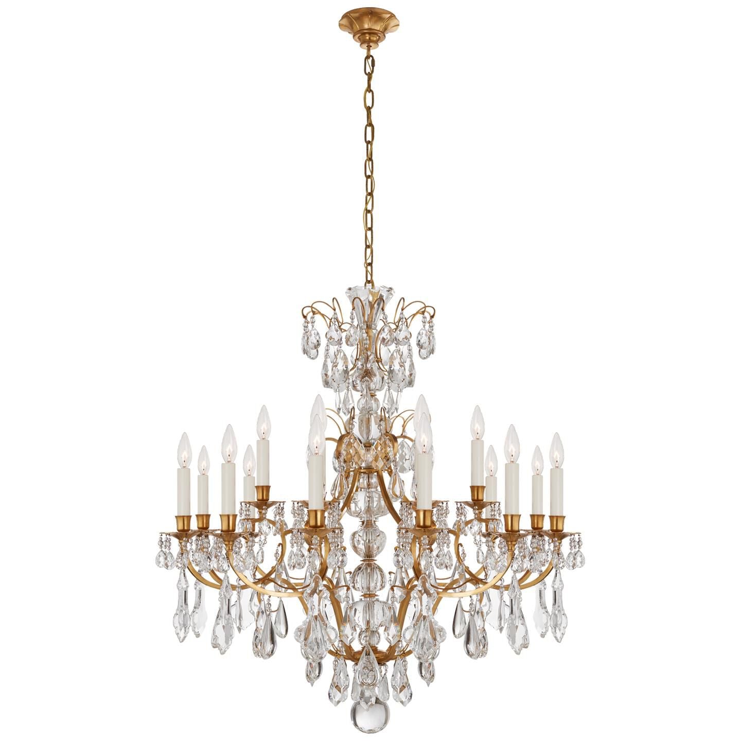 Ophelia Gold & Crystal Chandelier