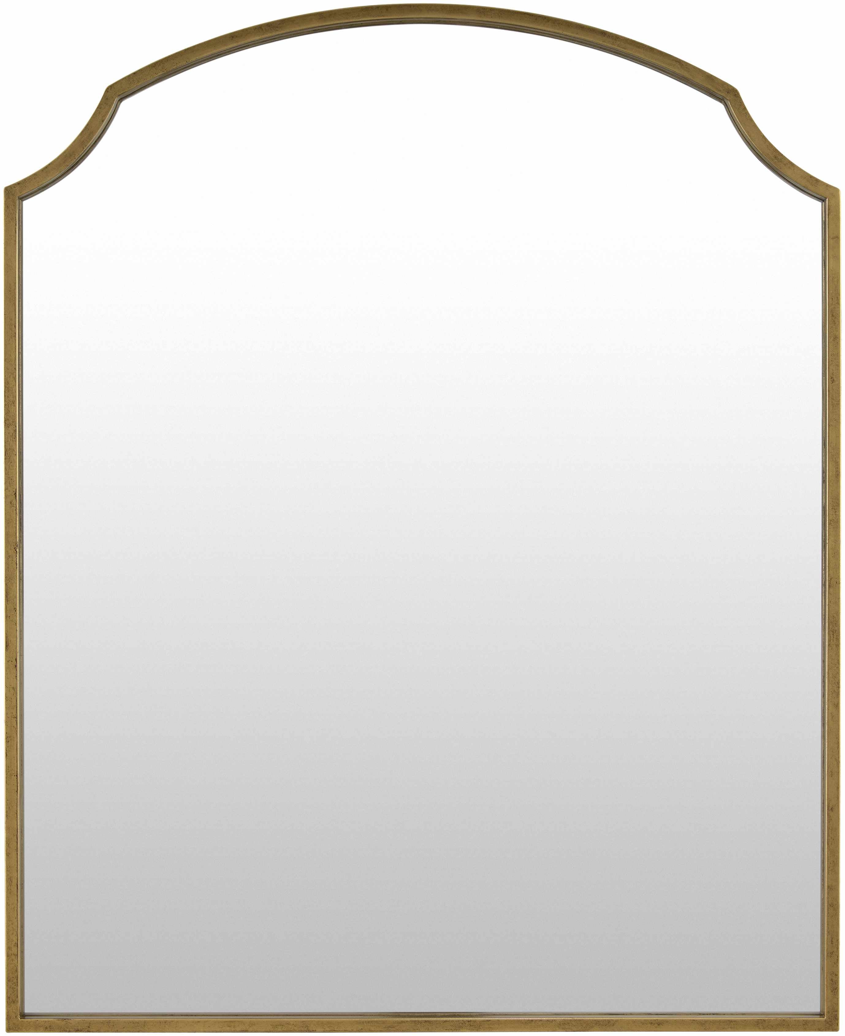 Chloe Gold Mirror with Iron Base