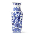 Ceramic Blue & White Chinoiserie Vase