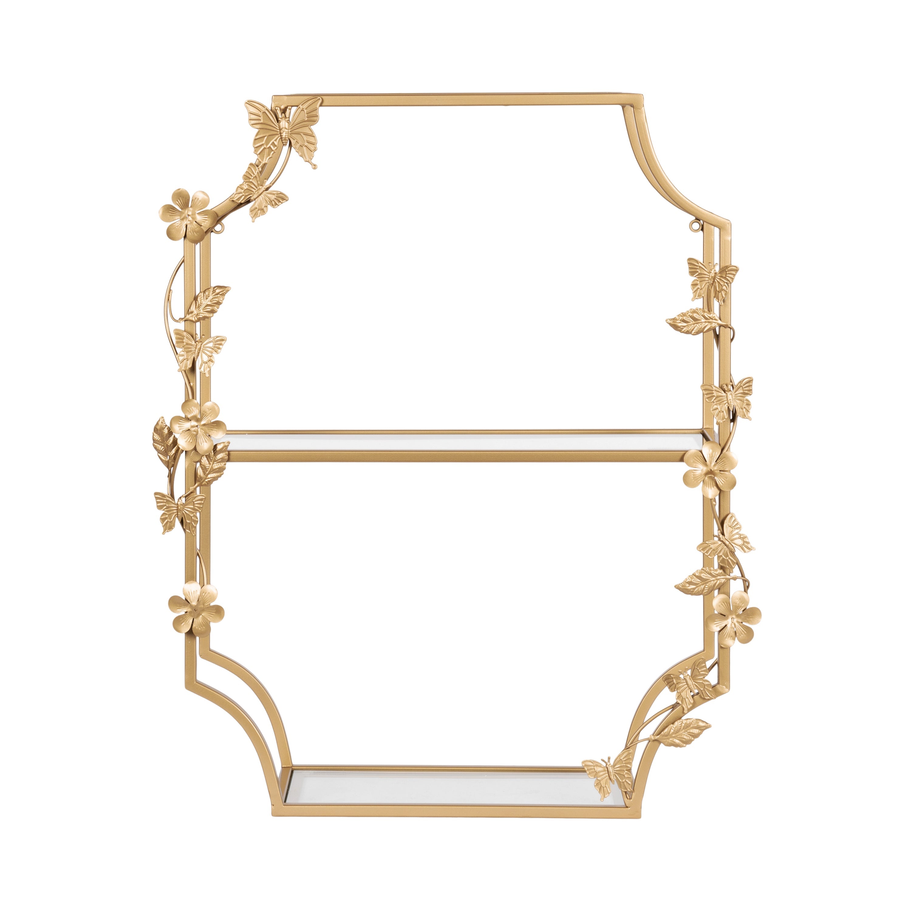 Rosette Garden Floral Tiered Shelf