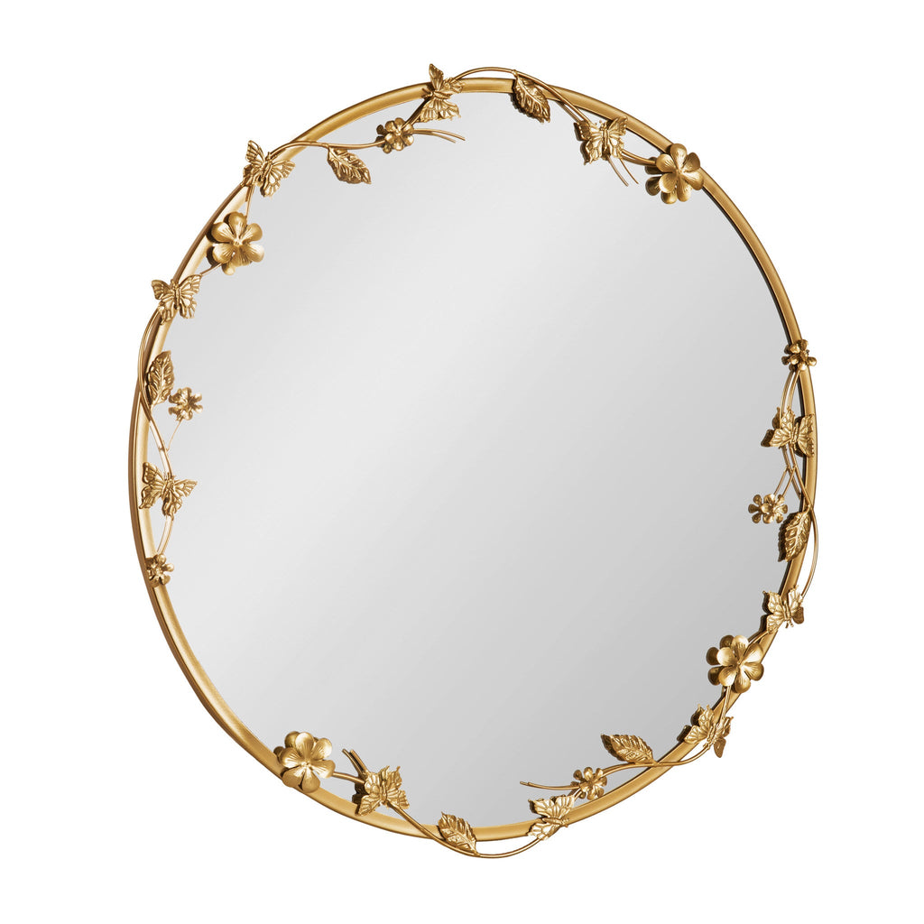 Rosette Garden Floral Wall Mirror