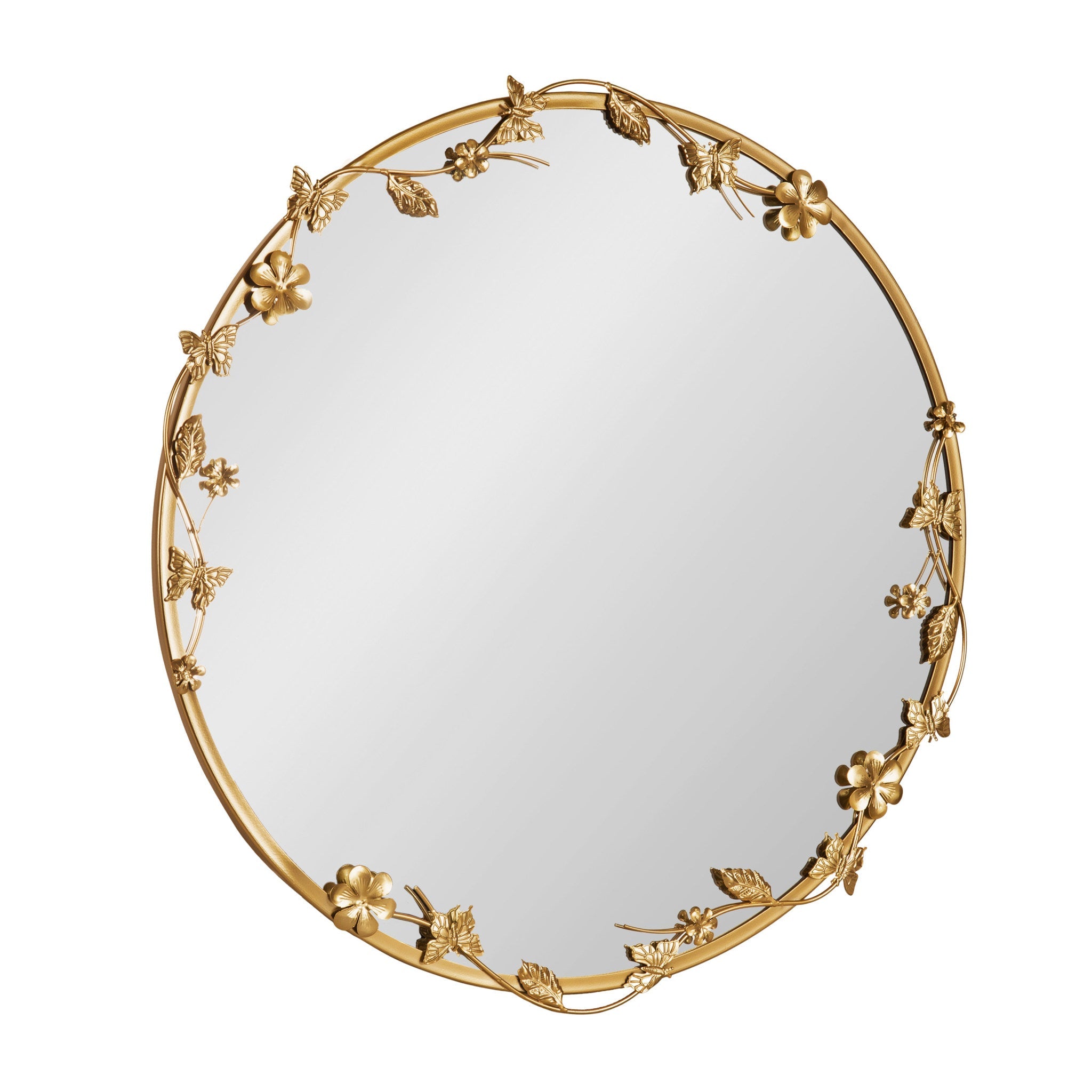 Rosette Garden Floral Wall Mirror