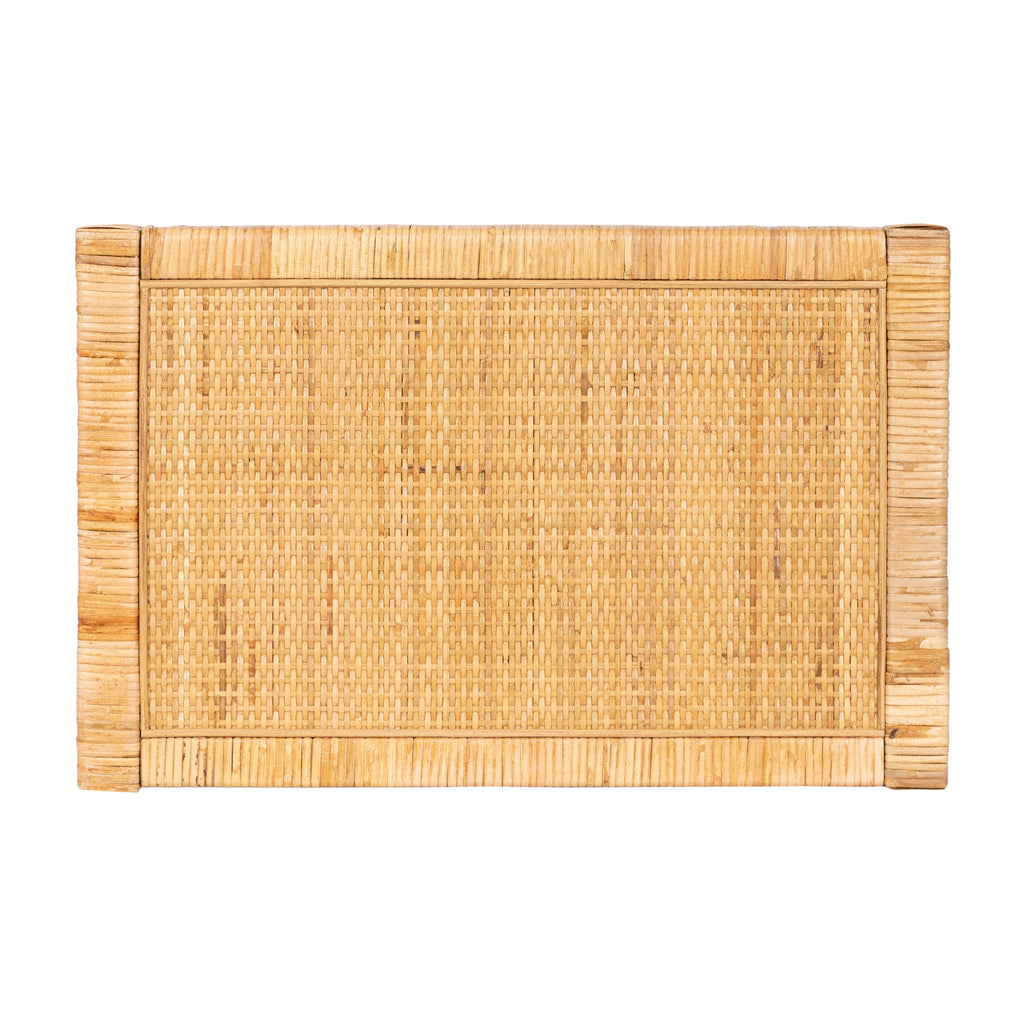 Eloise Rattan Rectangle Side Table