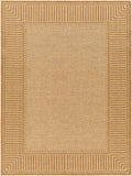 Striped Flat Weave Faux Jute Outdoor Rug