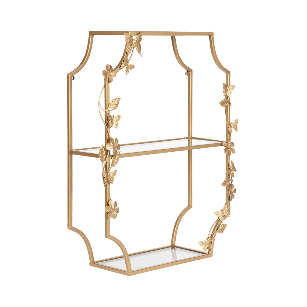 Rosette Garden Floral Tiered Shelf
