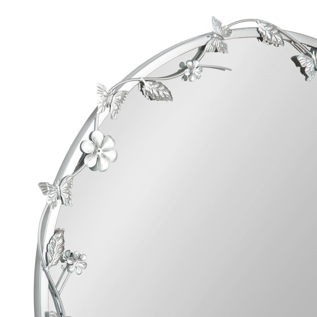 Rosette Garden Floral Wall Mirror