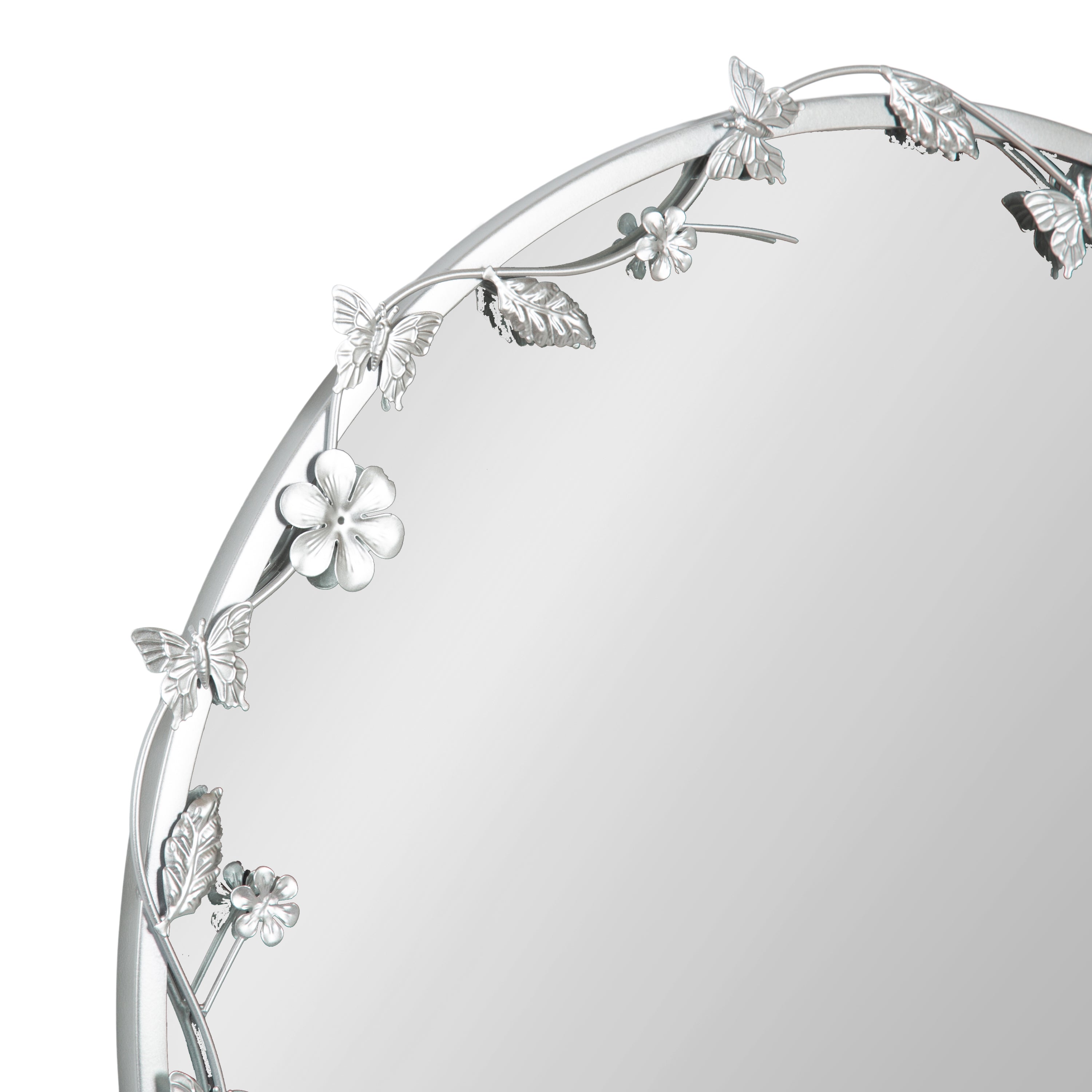 Rosette Garden Floral Wall Mirror