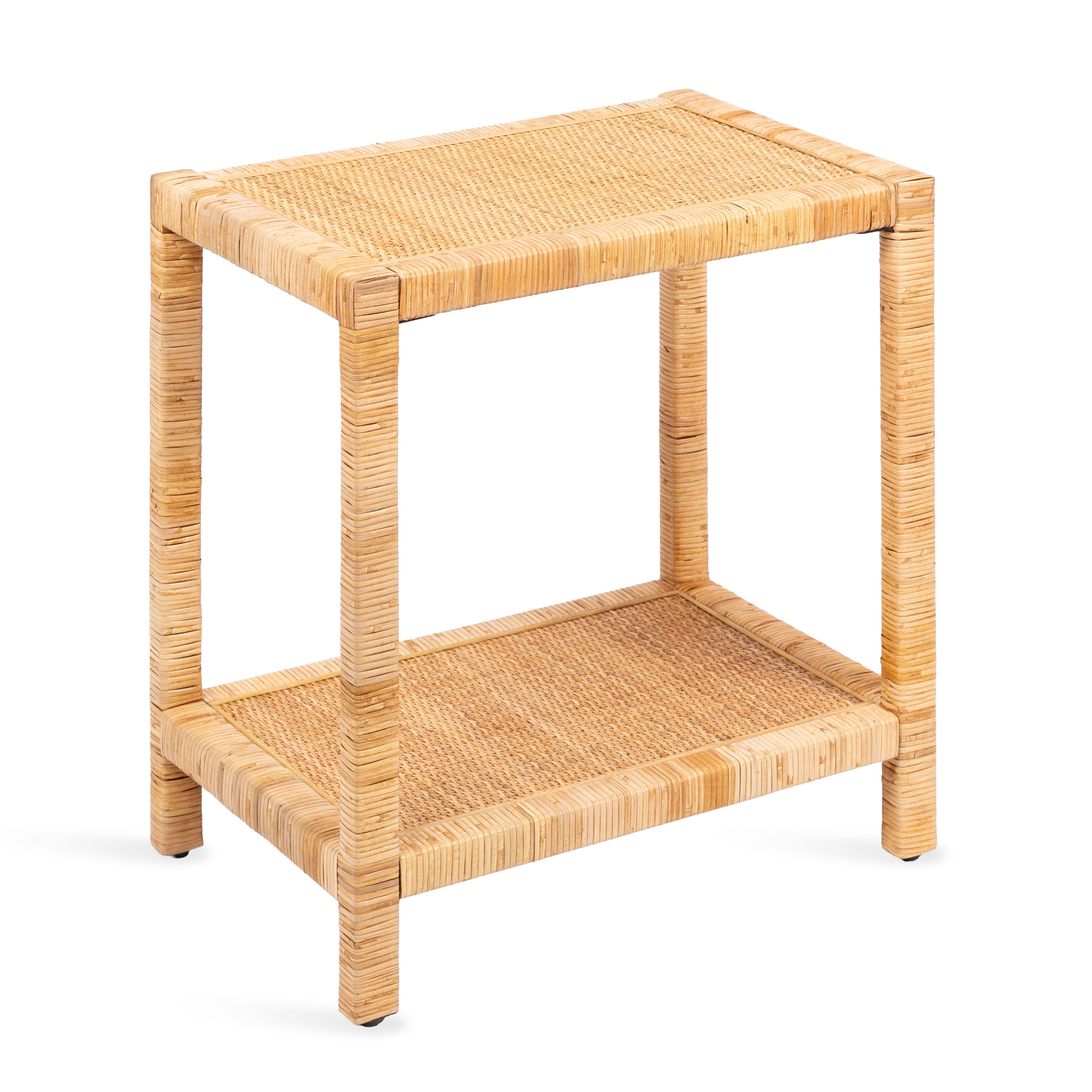 Eloise Rattan Rectangle Side Table